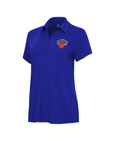 Antigua Women's Blue New York Knicks Era Polo Shirt