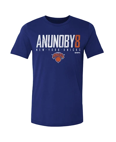 500 Level Men's Og Anunoby Blue New York Knicks Elite Player T-Shirt