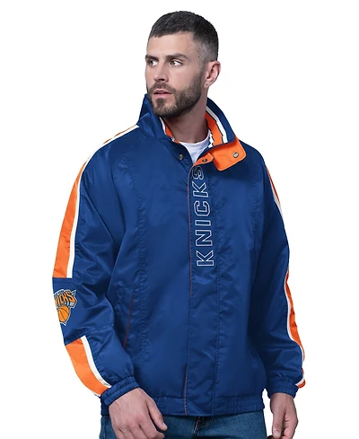 Starter Men's Blue New York Knicks Freestyle Lightweight Full-Zip Jacket