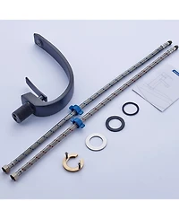 Phying Bathroom Faucet, Brushed Faucet for Bathroom Sink, Single Hole Bathroom Faucet