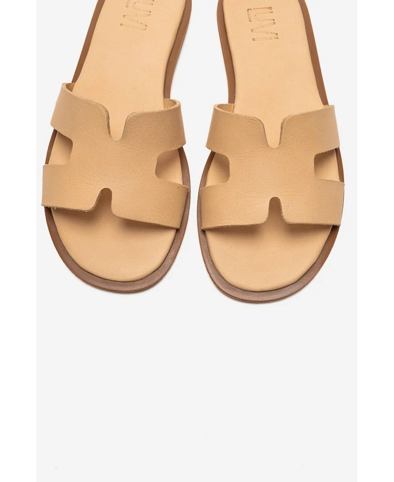 Forever & Always Shoes Women's Biora Leather Slide