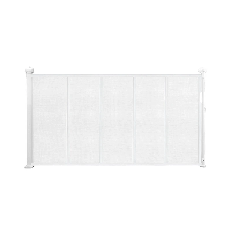 Ruie Retractable Mesh Pet Gate 34 in Tall Extends to 55 in Wide for Doorways