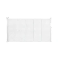 Ruie Retractable Mesh Pet Gate 34 in Tall Extends to 55 in Wide for Doorways