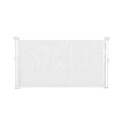 Ruie Retractable Mesh Pet Gate 34 in Tall Extends to 55 in Wide for Doorways