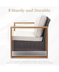 Pocassy Patio Resin Wicker Furniture Set with Fire Pit Table, Pe Rattan Swivel Chairs Propane Table,5PCS Conversation