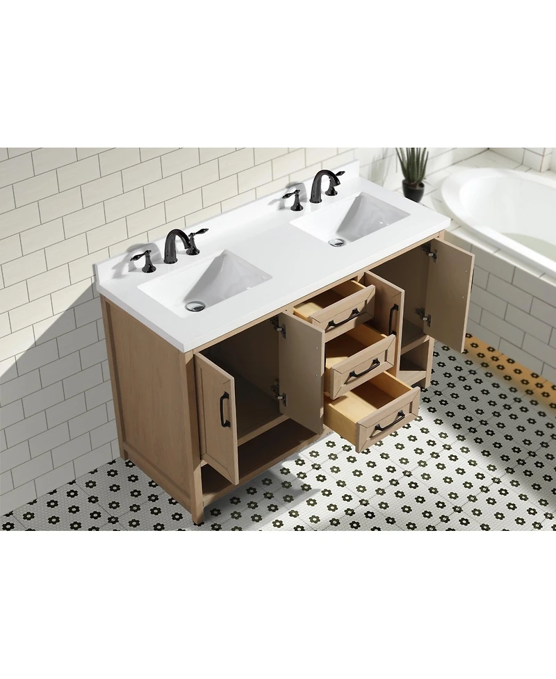 Ari Bath, Venice 55", Oak Finish