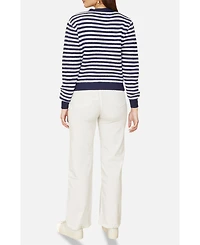 Yumi Women's Long Sleeve Knit Relaxed Fit Cardigan