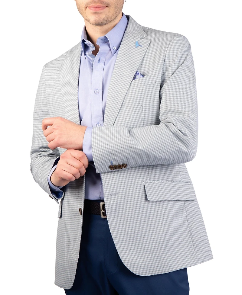 Tailorbyrd Men Melange Mini Check Sport Coat