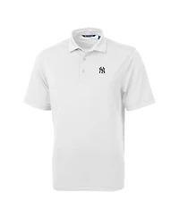 Cutter & Buck Men's White New York Yankees Virtue Eco Pique Polo Shirt