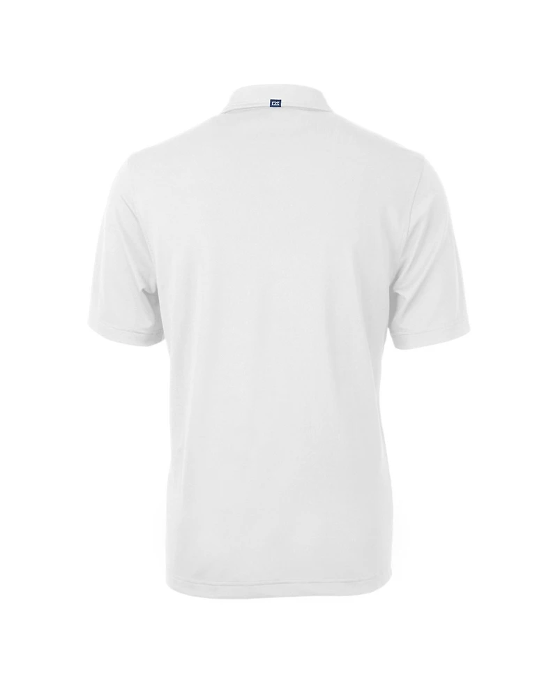 Cutter & Buck Men's White Los Angeles Dodgers Virtue Eco Pique Polo Shirt