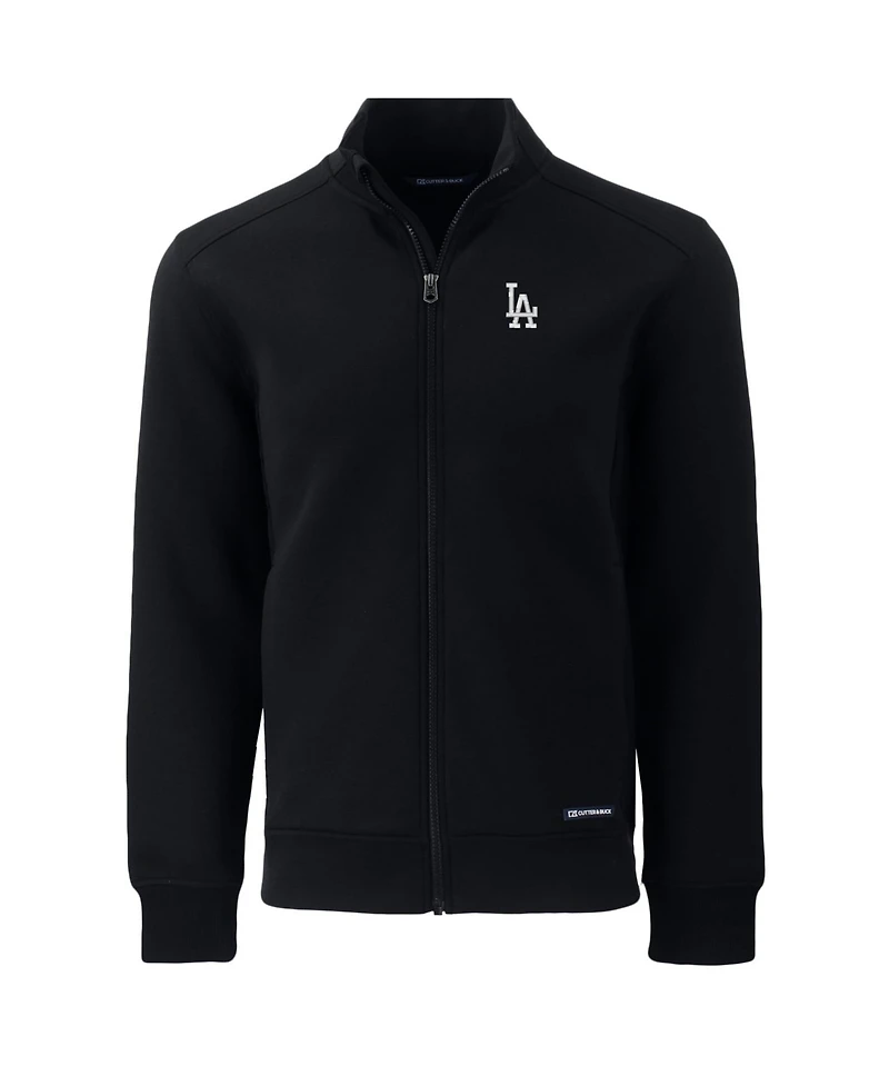 Cutter & Buck Men's Black Los Angeles Dodgers Big Tall Roam Eco Full-Zip Jacket