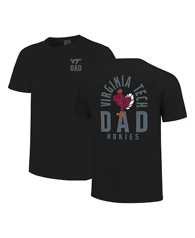 Image One Men's Black Virginia Tech Hokies Father's Day Mascot Overlay T-Shirt
