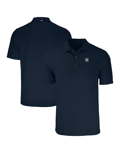 Cutter & Buck Men's Navy New York Yankees Forge Eco Stretch Polo Shirt