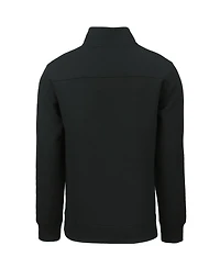 Cutter & Buck Men's Black Los Angeles Dodgers Roam Eco Quarter-Zip Pullover Sweatshirt