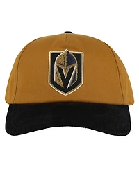 American Needle Men's Tan/Black Vegas Golden Knights Burnett Adjustable Hat