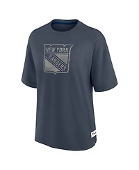 Fanatics Women's Blue New York Rangers Oversized Elements Raw Edge Future Ground T-Shirt