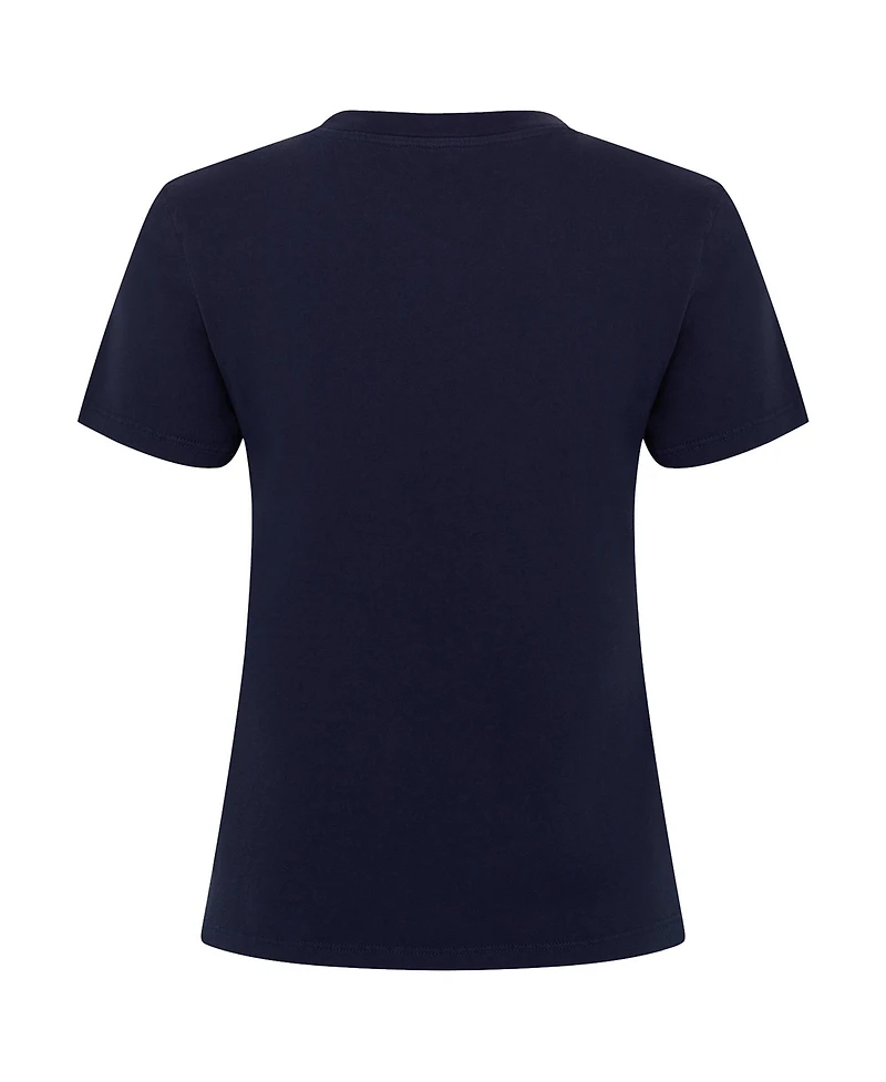 Sportiqe Women's Navy Minnesota Timberwolves Arcadia Boxy T-Shirt
