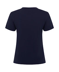Sportiqe Women's Navy Minnesota Timberwolves Arcadia Boxy T-Shirt