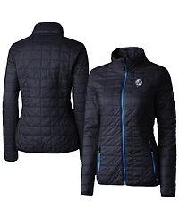 Cutter & Buck Women's Navy/Royal New York Yankees Rainier PrimaLoft Eco Insulated Full-Zip Puffer Jacket