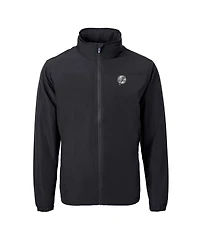 Cutter & Buck Men's Black New York Yankees Charter Eco Full-Zip Hoodie Jacket