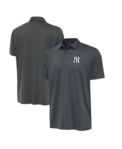 Antigua Men's Pewter New York Yankees Eclipse Polo Shirt