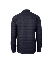 Cutter & Buck Men's Navy Los Angeles Dodgers Rainier PrimaLoft Eco Insulated Quilted Full-Zip Shirt Jacket