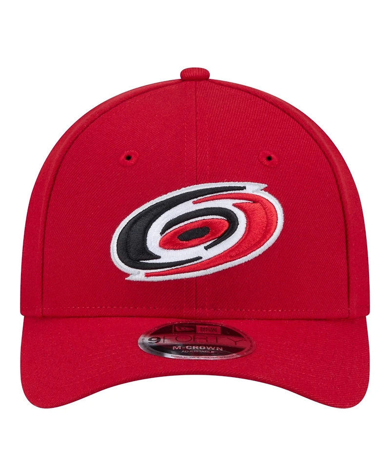 New Era Men's Red Carolina Hurricanes 9FORTY M-Crown Adjustable Hat