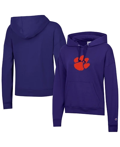 Champion Women's Purple Clemson Tigers Powerblend Fleece Hoodie
