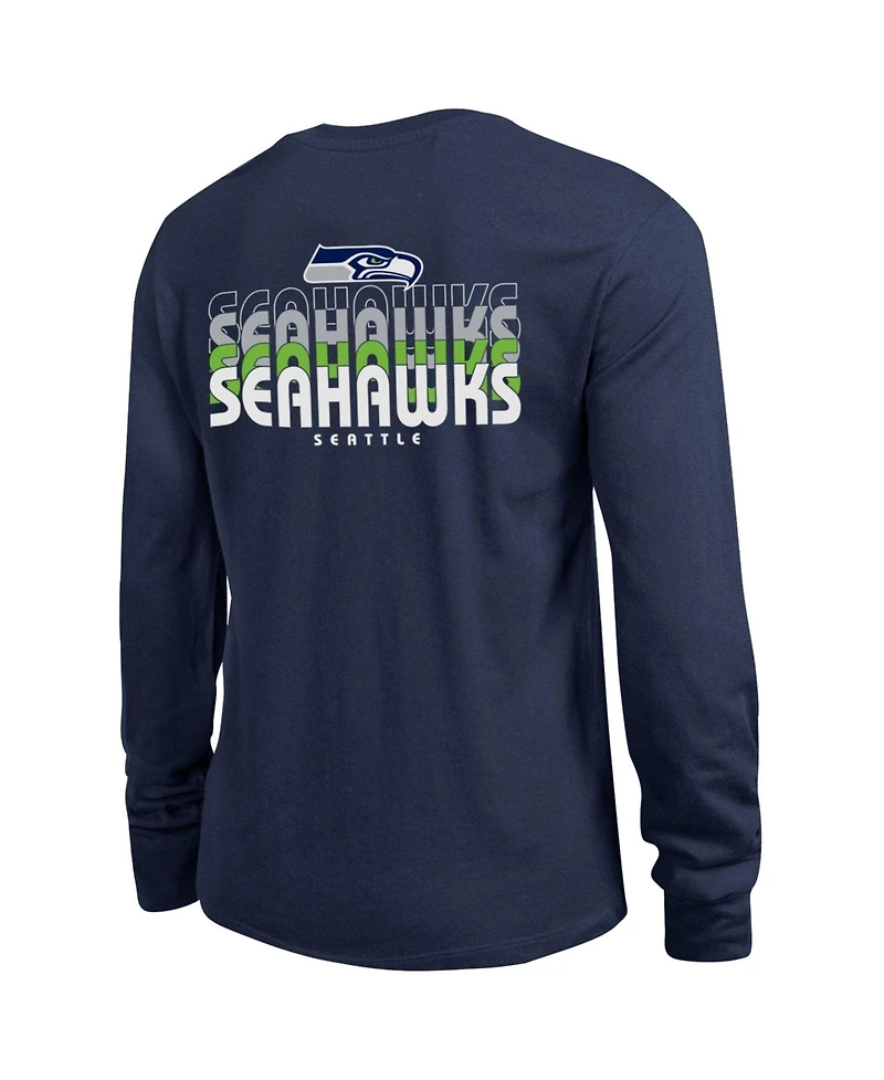 Champion Women's College Navy Seattle Seahawks Core Long-Sleeve T-Shirt