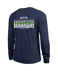 Champion Women's College Navy Seattle Seahawks Core Long-Sleeve T-Shirt