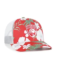 '47 Brand Men's Red/White Florida Panthers Beach Side Adjustable Trucker Hat