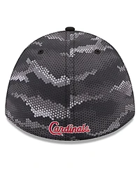 New Era Men's Black St. Louis Cardinals Camo 39THIRTY A-Frame Flex Hat