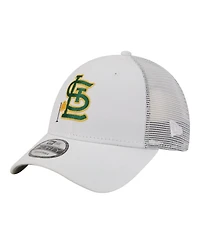 New Era Men's White St. Louis Cardinals Flag 9FORTY Trucker Adjustable Hat