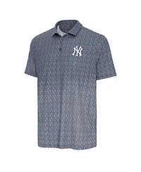 Antigua Men's Navy New York Yankees Botanic Polo Shirt