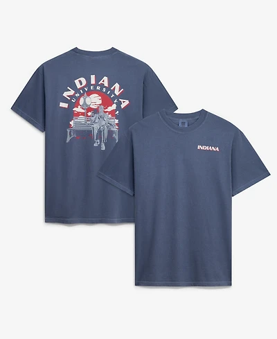Image One Men's Navy Indiana Hoosiers Comfort Colors Team Statue T-Shirt