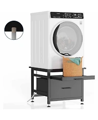 homfan Bathroom Storage Cabinet, 29 Inch Metal Organizer with Pull Out Shelf and Drawer for