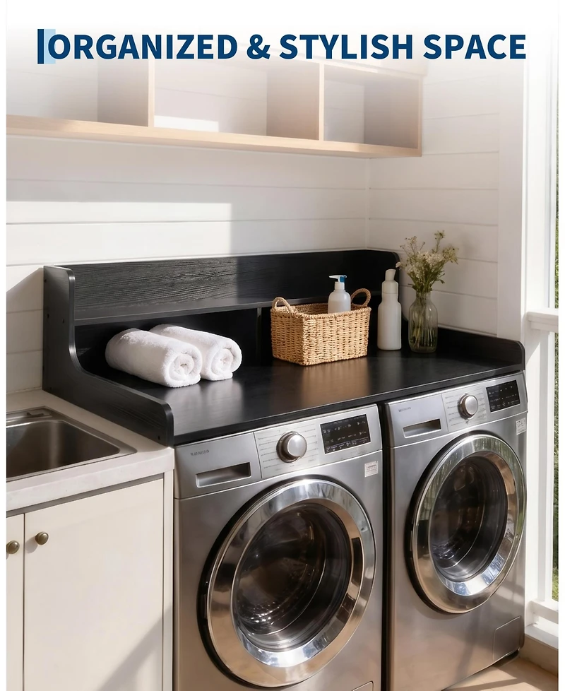 homfan Heavy Duty Laundry Shelf Over Washer and Dryer