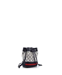 Pre-Owned Gucci Mini Ophidia Bucket Bag Gg Coated Canvas