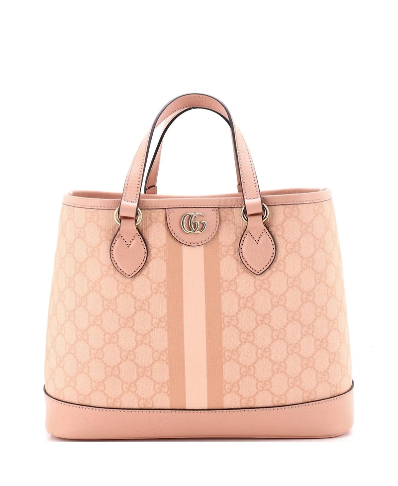 Pre-Owned Gucci Small Ophidia Top Handle Tote Coated Canvas with Leather