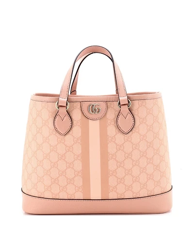 Pre-Owned Gucci Small Ophidia Top Handle Tote Coated Canvas with Leather