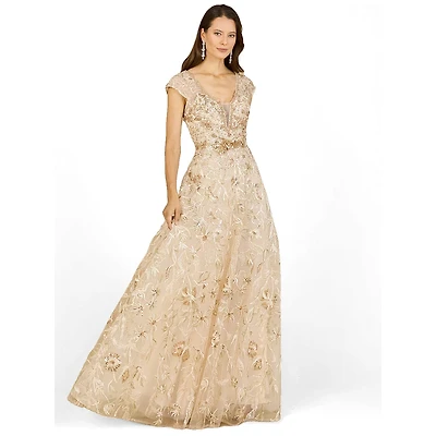 Lara Women's Lace Embellished A-Line Dress