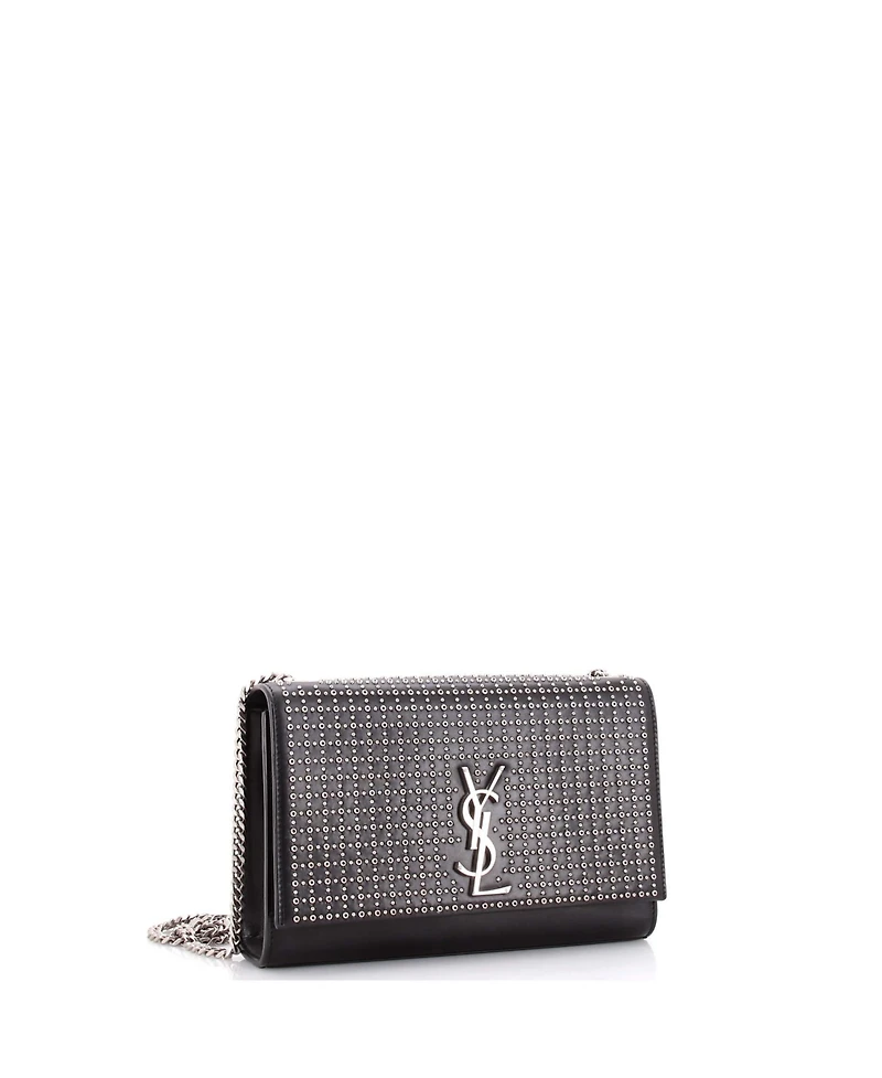 Pre-Owned Saint Laurent Medium Classic Monogram Crossbody Bag Studded Leather