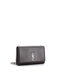 Pre-Owned Saint Laurent Medium Classic Monogram Crossbody Bag Studded Leather
