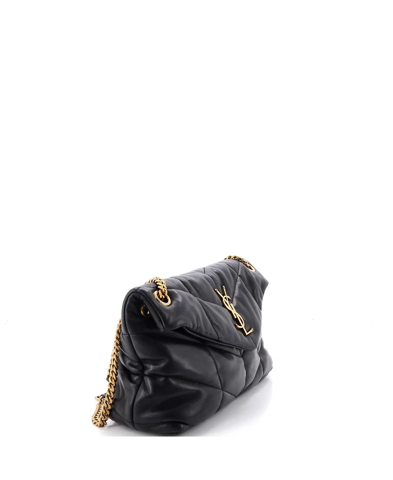 Pre-Owned Saint Laurent Small Loulou Puffer Shoulder Bag Quilted Leather