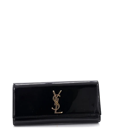 Pre-Owned Saint Laurent Long Classic Monogram Clutch Patent