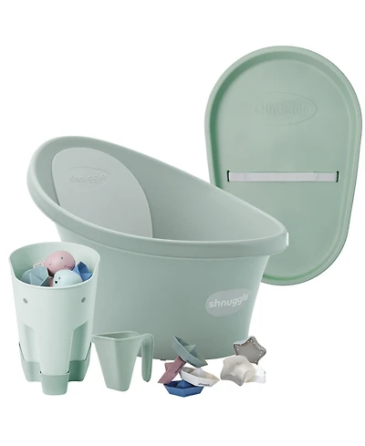 Shnuggle Baby Boys' and Girls' Bath Changing Bundle, 6-Piece Set