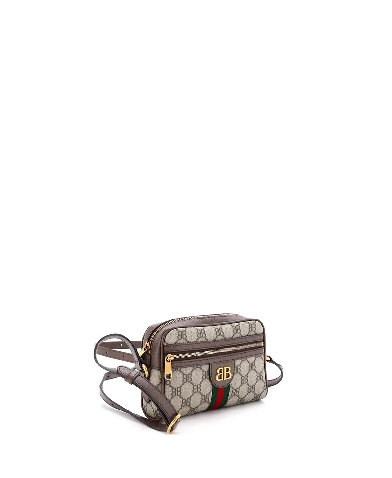 Pre-Owned Balenciaga Mini x Gucci The Hacker Project Camera Bag Bb Coated Canvas