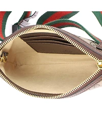 Pre-Owned Gucci Ophidia Heart Utility Double Belt Bag Gg Coated Canvas