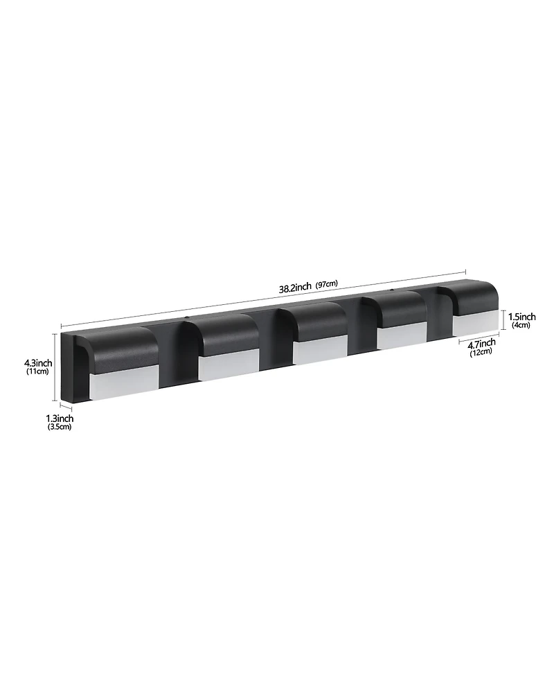 Busdays 5 Light Led Modern Bathroom Vanity Lights Over Mirror Wall Mount Lighting Fixture