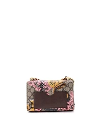 Pre-Owned Gucci Small Padlock Shoulder Bag Bengal Print Gg Coated Canvas